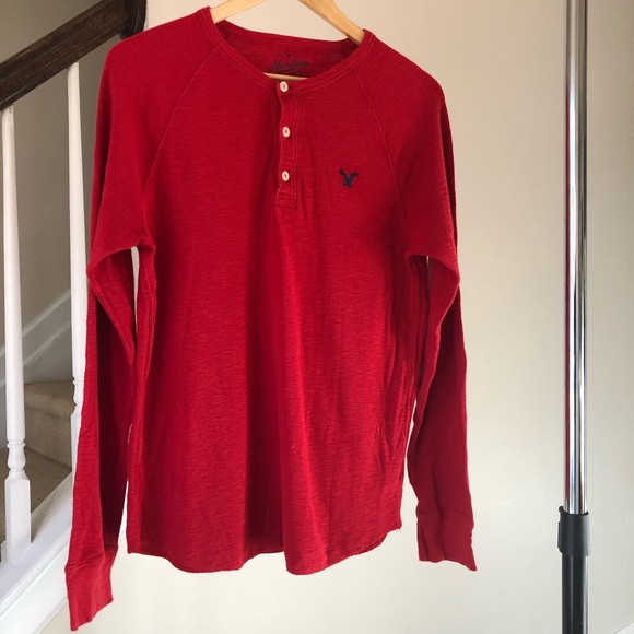 ❄️AEO Heritage Thermal Long-sleeve Red Men’s M